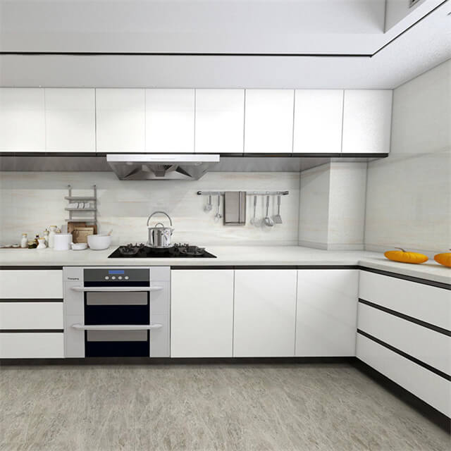 مشروع قابل للتخصيص من White Wood Kitchen Countertops YK-008