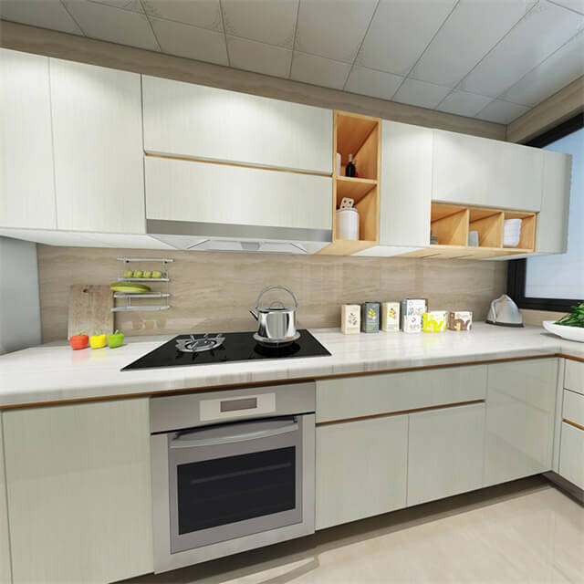 مشروع قابل للتخصيص من White Wood Kitchen Countertops YK-008